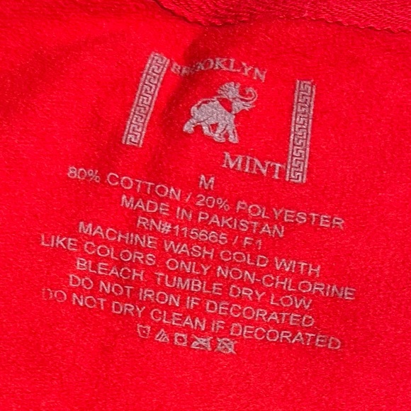 Brooklyn Mint Biggie Smalls Graphic Sweatshirt Red Size M - Picture 8 of 14